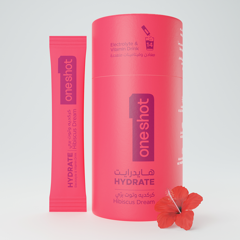 oneshot Hydrate premium electrolyte powder sticks – hydration drink mix with all 6 essential electrolytes, 4 vitamins, zinc. Zero sugar, no junk, no artificial additives. Healthy lifestyle drink with natural color, flavoring, and great taste!