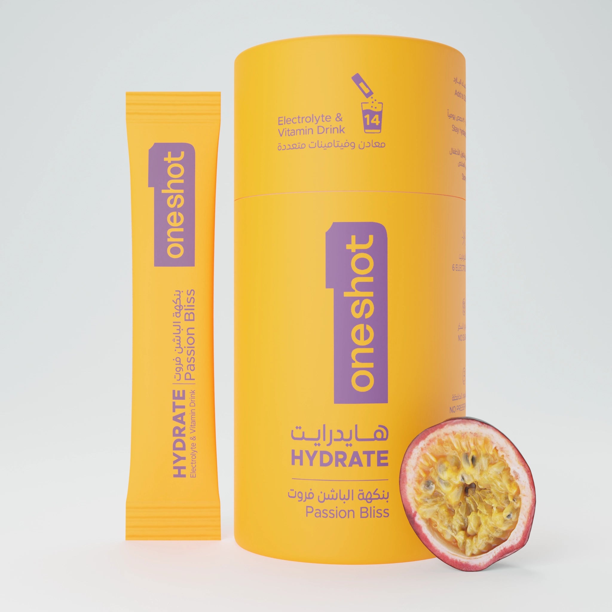 oneshot Hydrate premium electrolyte powder sticks – hydration drink mix with all 6 essential electrolytes, 4 vitamins, zinc. Zero sugar, no junk, no artificial additives. Healthy lifestyle drink with natural color, flavoring, and great taste!