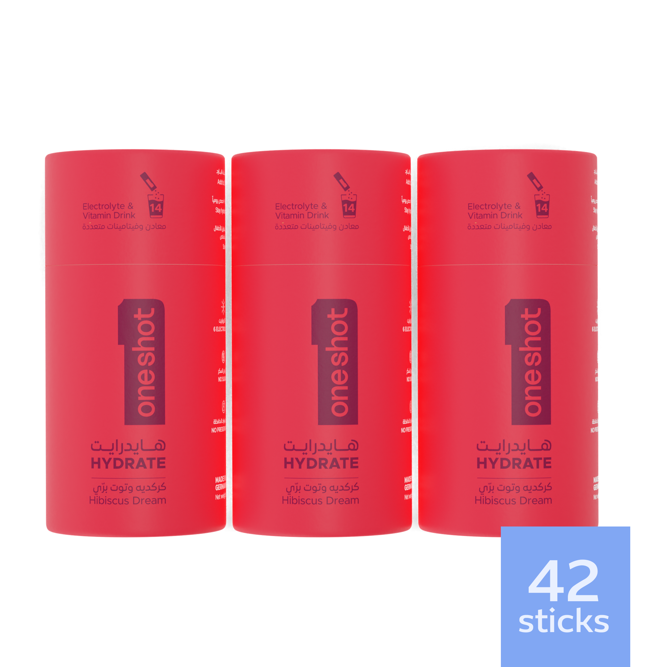 oneshot Hydrate premium electrolyte powder sticks – hydration drink mix with all 6 essential electrolytes, 4 vitamins, zinc. Zero sugar, no junk, no artificial additives. Healthy lifestyle drink with natural color, flavoring, and great taste!