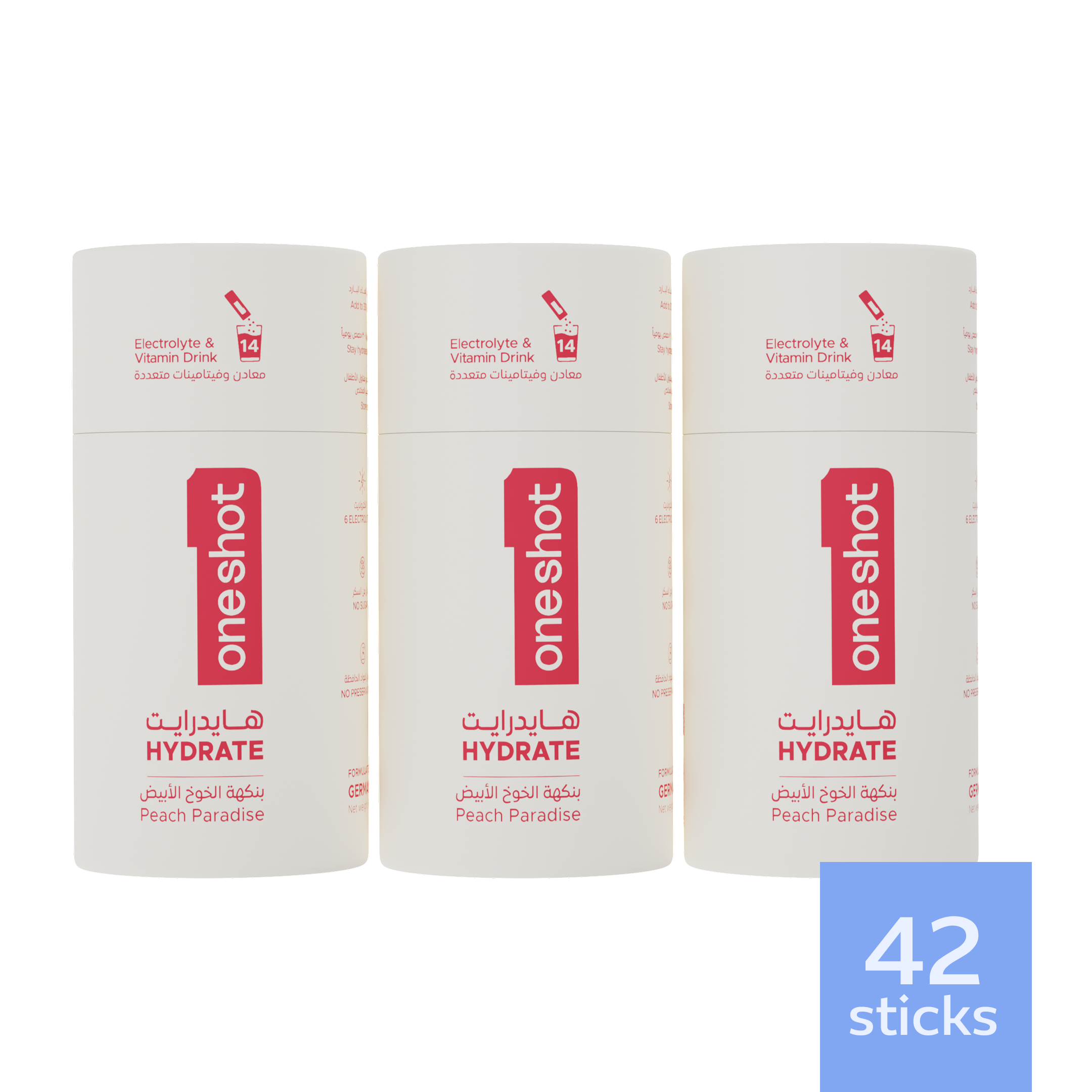 oneshot Hydrate premium electrolyte powder sticks – hydration drink mix with all 6 essential electrolytes, 4 vitamins, zinc. Zero sugar, no junk, no artificial additives. Healthy lifestyle drink with natural color, flavoring, and great taste!